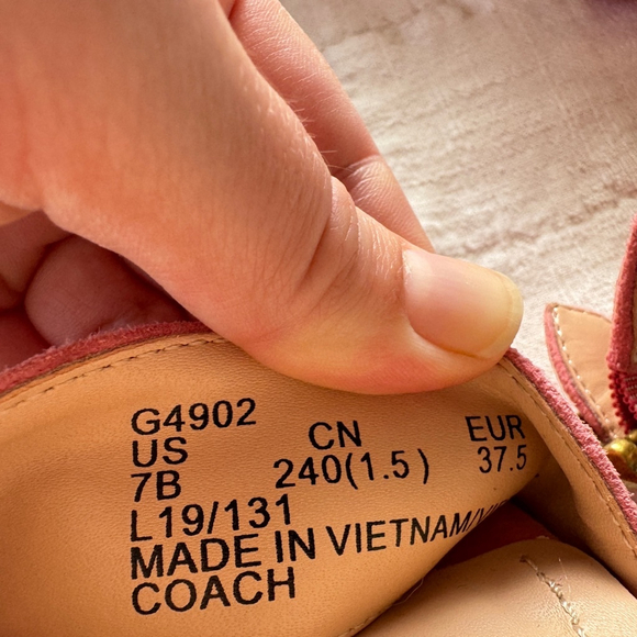 Coach Serena Sandals Suede Heels • Size: 7 - Picture 7 of 7